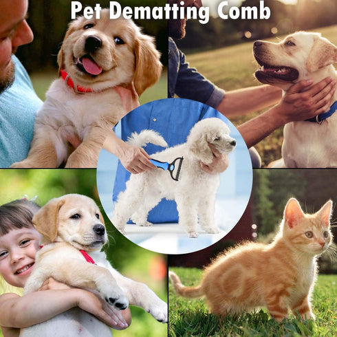 Dog Brush for Shedding,Deshedding Dog Brush of Double Sided,Dog Brushes for Grooming,Dog Shedding Brush for German Shepherd,Dog Comb,Equigroomer f...