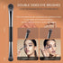 ENERGY Travel Eye Makeup Brush Set Eyeshadow Eye Blending Eyeliner Under Eye Concealer Eye Brow Smudge Makeup Kit with Portable Compact Mirror Cas...