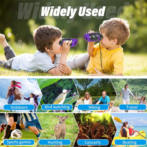 3-8 Years Old Girl Easter Gifts, VNVDFLM Compact Binoculars for Kids Yard Toys, for Girls Age 4-10 to Watching Birds, Telescope Gifts for 10 Years...
