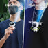 Portable Neck Fan,Hands Free Bladeless Fan,Astronaut USB Rechargeable Wearable Cooling Personal Fan,USB Rechargeable Neck Fan for Outdoor Indoor K...