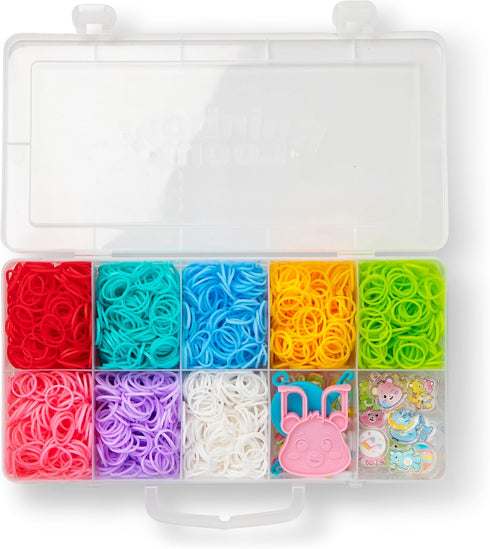 Rainbow Loom: Care Bears Cutetique: Sharing Is Caring -16 Charms, DIY Rubber Band Bracelet Kit, Exclusive Cheer Bear Loom, Jewelry Making, Kids Ag...