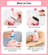 Sunscreen Applicator - Sunscreen Applicator for Kids, Roll on Sponge Applicator for Sunscreen, Sunblock Buddy Brush Set with Protective Caps, Sun ...