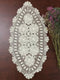 Hetao 16x27 100% Cotton Handmade Crochet lace Table Runners Oblong Tablecloth Doilies Doily,Beige...