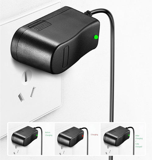 NOYITO 12.6V 1A Power Adapter Li-ion Battery Charger with LED Indicator 5.5 x 2.5 2.1mm Interface Suitable for 11.1V 12.6V 3-String Lithium Batter...