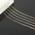 KYUNHOO 16.4 Feet Brass Chains for Jewelry Making 18k Gold Filled Jewelry Chain Roll 12MM Stick Link Chain Necklace for Women DIY Craft Jewelry Ma...
