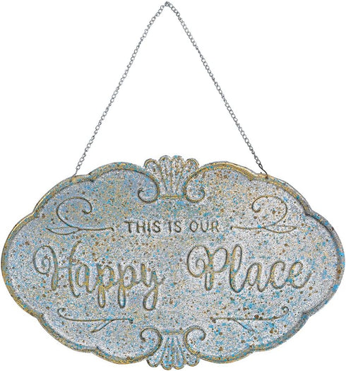 All Chic Outdoor Garden Signs Garden Stakes Decorative Yard Sign Stakes Metal Hanging Sign Rustic Outdoor Decor Include Stakes and Hanging Chain...