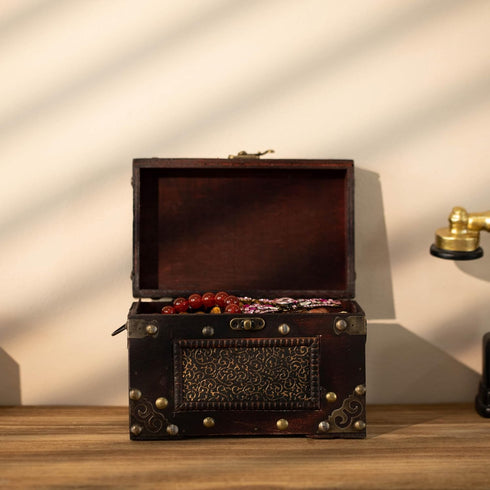 Rustic Studded Index/Recipe Card Box with Antiqued Latch (Large)...