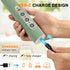 YUSWKO Granite Green Handheld Milk Frother Wand for Coffee, Rechargeable Electric Whisk with 3 Heads 3 Speeds Drink Mixer Coffee Frother For Latte...