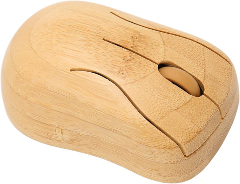 Bamboo Keyboard and Mouse, 2.4GHz Computer Devices with USB Receiver, Optional 1200DPI MouseCompact KeyboardWireless Keyboard and Mouse Combo (Mou...