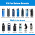 Straw Lid for Hydroflask, Lids with Straw for Hydroflask 12 16 18 20 32 40 64oz Wide Mouth Water Bottles, Replacement Straw Cap Lid for Hydroflask...