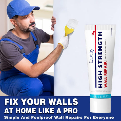 Drywall Repair Kit - 2 Pack Spackle Wall Repair with Scraper and Sandpaper | Effortlessly Wall Patch Repair Kit | Wall Putty for Filling Holes | F...