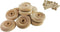 Wood Wheels - 12 Pack with Free Axle Pegs - Made in USA (2" Diameter)...