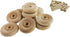 Wood Wheels - 12 Pack with Free Axle Pegs - Made in USA (2" Diameter)...