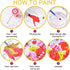 Abstract Blooming Flowers Paint by Numbers Kits 16x20 inch Canvas DIY Oil Painting for Kids, Students, Adults Beginner with Brushes Acrylic Pigmen...
