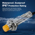 ATO M12 Inductive Proximity Sensor Switch, 4Pcs Non-Shield Detector 4mm NPN Normally Open(NO) Approach Sensor,Directly Connecting with PLC...