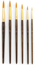 Royal & Langnickel Royal Zip N' Close Gold Taklon Round 6-Piece Brush Set...