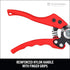 Corona BP 4180 Non-Stick Steel Angled Bypass Hand Pruner-5/8 Inch Cut Capacity Stem and Branch Garden Shears, 3/4 in, Red...