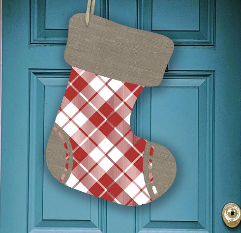 Alinacutle Plaid Block Silkscreen Stencil,Reusable Self-Adhesive Silk Screen Printing, for Printing on Wood/Fabric/Paper, Home Decoration, Christm...