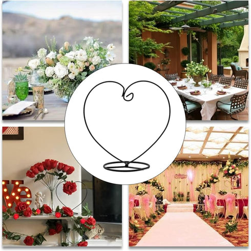 Ornament Display Stand Home Wedding Decoration Rack Plant Display Stand Heart Shaped Holder for Hanging Glass Globe Ball Air Plant Terrarium Ornam...