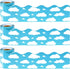 99 ft Blue Sky White Clouds Bulletin Board Borders,Scalloped Bulletin Board Trim for Blackboard Whiteboard Classroom Border Decor (3 Rolls)...