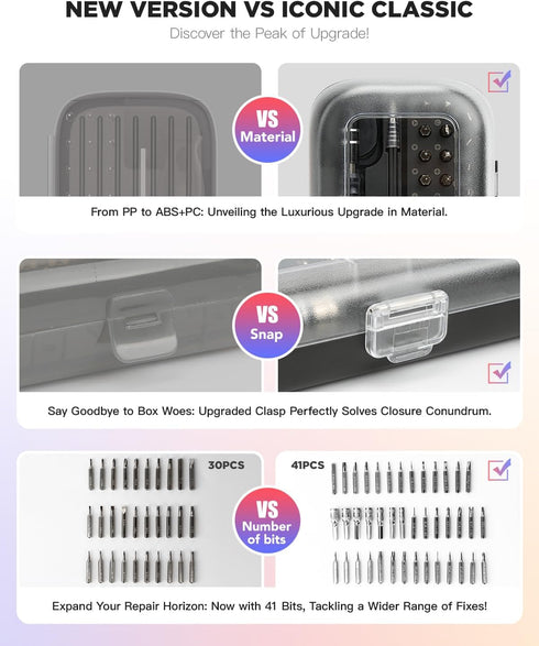 Precision Screwdriver Set - 48 in 1 screwdriver bit set Magnetic Small Screwdriver Set with Case, mini screwdriver set for Computer, Laptop, iPhon...
