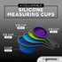 Collapsible Measuring Cups and Measuring Spoons | Portable Food Grade Silicone Measurement Cup Set for Liquid & Dry Food | Dog Food & Camping & Ki...