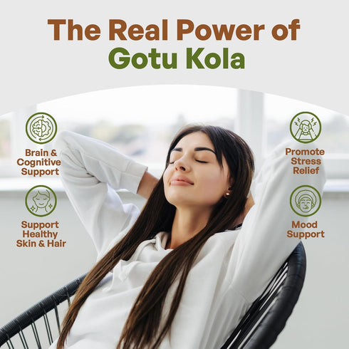 Gotu Kola 10:1 Extract Powder (8 oz), Centella Asiatica | Gluten Free and Non-GMO | Ayurvedic Herbal Supplement...