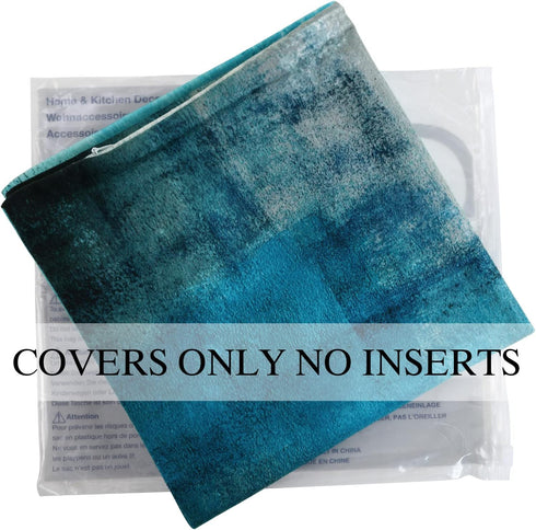 Turquoise Throw Pillow Covers 20x20 Teal, 2 Pack Square Decorative Pillow Cases Cushion for Farmhouse Home Decor...
