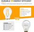 12V Low Voltage LED Light Bulbs - Soft Warm 2700K 4W E26 Edison Base 40W Equivalent - 12 Volt DC/AC A19 Bulb for RV Ceiling - 2 Pack...
