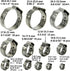 200 Pcs 304 Stainless Steel Stepless Single Ear 5-33mm Hose Clamps with Pincers Crimper Tool Kit | Securing Pipe Hoses Automotive | Cinch Rings Pi...