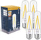E26 LED BULB 40W Dimmable, T10 Vintage LED Bulbs, 4W 400lm, 2700K Warm White, LED Filament Bulbs with 80+ CRI, Clear Glass, Pack of 4...