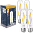 E26 LED BULB 40W Dimmable, T10 Vintage LED Bulbs, 4W 400lm, 2700K Warm White, LED Filament Bulbs with 80+ CRI, Clear Glass, Pack of 4...