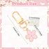 Cute Flower Keychain Charms for Women - 3Pcs Aesthetic Mini Backpack Bag Charm, Floral Purse Accessories for Women Girls Gifts...