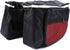 Keenso Double Rear Bag Large Capacity Waterproof Side Rear Bike Bags for Outdoor Riding, Camping, 25L, Black and Red...