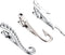 Sanfenly Tie Clips for Men Unique Personalized Cross Shark Fish Hook Sword Gun Guitar Octopus Limb Tree Compass Tie Bar Set...
