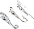 Sanfenly Tie Clips for Men Unique Personalized Cross Shark Fish Hook Sword Gun Guitar Octopus Limb Tree Compass Tie Bar Set...