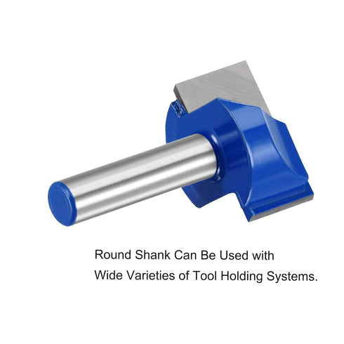 uxcell 28mm Dia 8mm Shank Bottom Cleaning Router Bit, 2 Flutes Carbide Tipped Cutter Uncoated for Woodworking...
