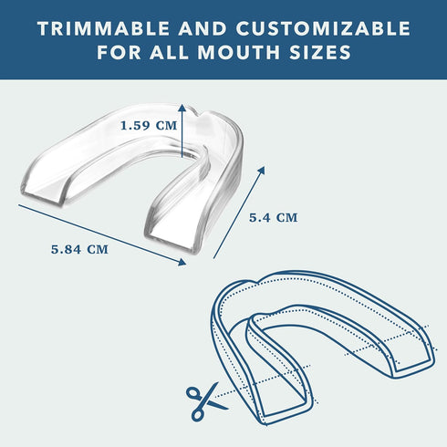 Night Guard 2 Pack - Mouth Guard for Teeth Grinding & Clenching Teeth, Moldable & Custom Nightguard for Grinding (Clear)...