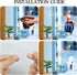 Shawula 30PCS Flower Window Clings - Anti-Collision Window Decals to Save Birds from Window Collisions,Non Adhesive Prismatic Vinyl Window Clings,...