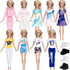 SOTOGO 13 Pieces Doll Clothes and Accessories for 11.5 Inch Girl Doll Energetic Girl Playset Include 9 Sets Doll Sports Wear Fashion Dresses Doll ...