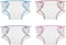 Aster 4 Pcs Baby Doll Diapers Underwear for 12-15 Inch, Reusable Doll Diapers, Baby Doll Accessories Suitable for Infant Dolls Baby Girls(Pink, Pu...