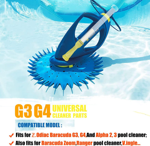 G3, G3 PRO Pool Cleaner Long Life Diaphragm (W69698) Replacement,Universal Parts for Baracuda G3, G3 PRO, G4 Pool Cleaner Diaphragm (W69698) (2-Pc...