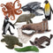Realistic 10 PCS Mini Ocean Sea Marine Manatee Walrus Turtle Figure Desktop Decoration Party Supplies Cake Toppers Bath Toy for Kid Boy Girl 5 6 7...