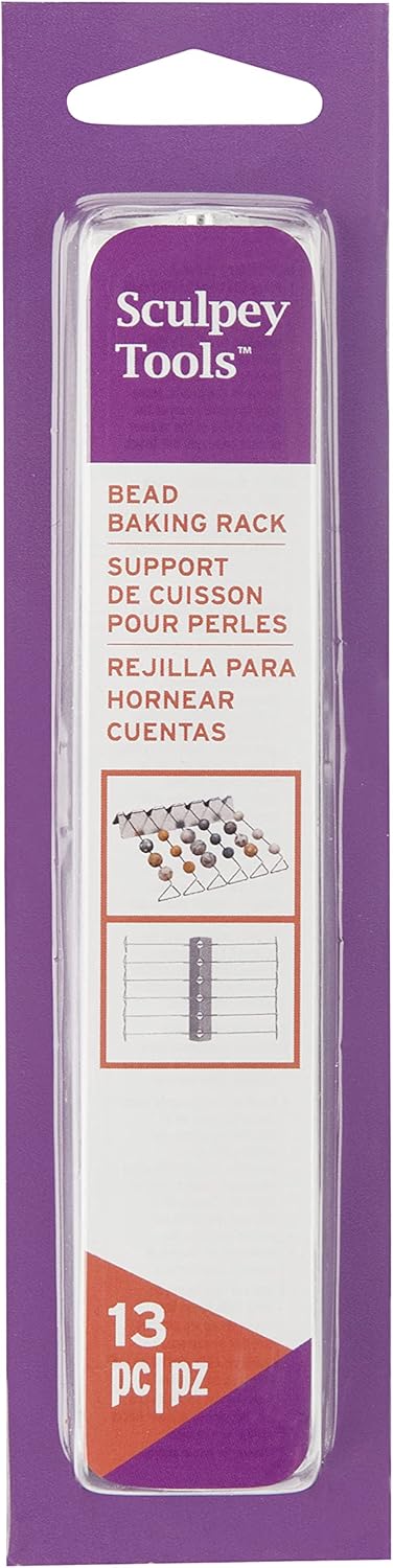 Sculpey Tools Bead Baking Rack, polymer oven bake clay jewelry making tool, allows you to bake multiple size beads at one time, great for all skil...