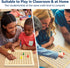 BAKAM Wooden Multiplication Board Math Game for Kids 8-12, Math Manipulatives Set with 100PCS Flash Cards for Kids 6-8 Years Old, Montessori Count...