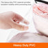 Vieshful 3 Pack Clear Clothes Storage Bag, 40L Plastic Blanket Storage Bag with Zipper, Foldable Closet Organizer, Moving bags for Comforter, Blan...