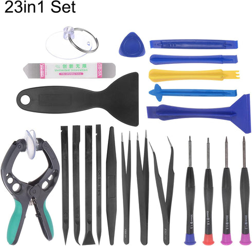 uxcell Electronics Repair Tool Kit, 23 in 1 Magnetic Precision Screwdriver Tweezer Sets for Repairing Mobile, Computer, Laptop, Small Home Applian...