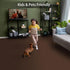 Peel and Stick Carpet Tiles,Self-adhesive Square Soft Carpet Floor Tiles,Brown 12" x 12" Carpet, Easy Install DIY Floor Tiles for Kids Room, Bedro...