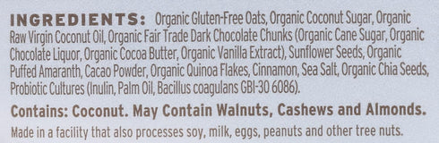 Purely Elizabeth, Chocolate Sea Salt, Ancient Grain Granola with Probiotics, Gluten-Free, Non-GMO (8oz Bag)...