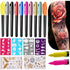 Temporary Tattoo Markers for Skin, 10-Count Body Markers for Family- Cool Gifts for kids and Adults - Skin Tattoos Pen - Skin-Safe, Cosmetic Quali...